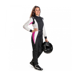 Sparco Competition Lady Race Suit Black Fia Homologation White