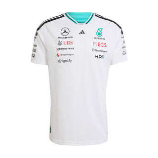 2026 Mercedes AMG F1 Mens Team Authentic T-shirt white