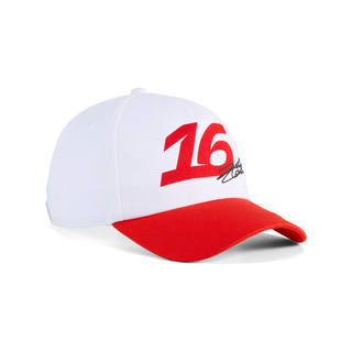 2026 Scuderia Ferrari F1 Mens Charles Leclerc Graphic Baseball Cap white