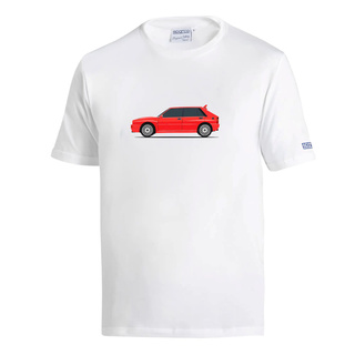 Sparco Lancia HF Delta Integrale T-Shirt – white-red