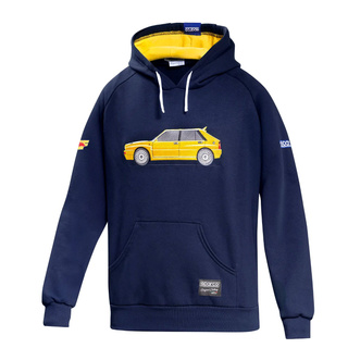 Sparco Lancia HF Delta Integrale Hoodie – navy-yellow
