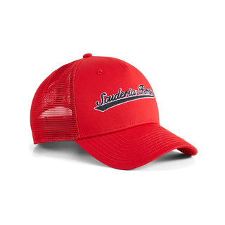 2026 Scuderia Ferrari F1 Mens SF Trucker Baseball Cap red