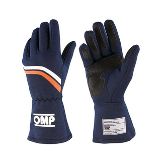 OMP DIJON MY25 Racing Gloves Navy Blue (FIA homologation)