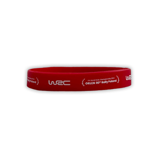 Rally Poland WRC silicone wristband red
