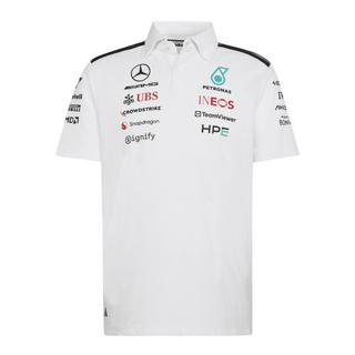 2026 Mercedes AMG F1 Mens Team Polo shirt white