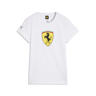 2026 Scuderia Ferrari F1 Ladies Large Logo T-Shirt white