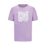  Mercedes AMG F1 Mens Retro Lilac T-shirt