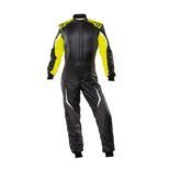 OMP TECNICA EVO MY21 Racing Suit Black-Yellow (FIA)