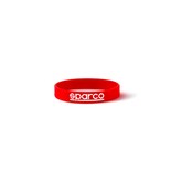 Sparco Logo silicone wristband red