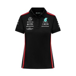  Mercedes AMG F1 Ladies Team Polo Shirt Black woman