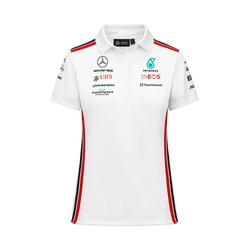  Mercedes AMG F1 Ladies Team Polo Shirt White