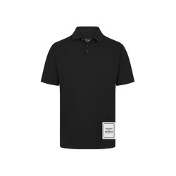 2024 Aston Martin F1 Men's Logo Black Polo