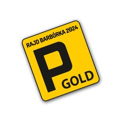 2024 Official Barborka Rally VIP GOLD Parking Sticker