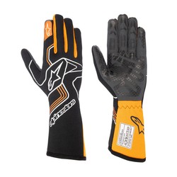 Alpinestars Tech-1 RACE V3 Gloves Black/Orange (FIA)