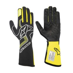 Alpinestars Tech-1 RACE V3 Gloves Black/Yellow (FIA)