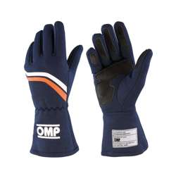 OMP DIJON MY21 Racing Gloves Navy Blue (FIA homologation)