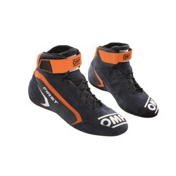 OMP FIRST MY21 Racing Shoes navy blue/orange (FIA)