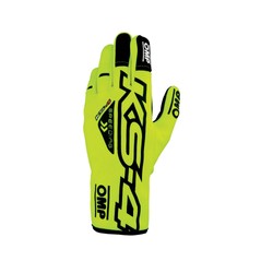 OMP KS-4 MY23 Karting Gloves Yellow