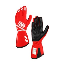 OMP ONE EVO FX Racing Gloves Red (FIA)