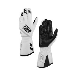 OMP ONE EVO FX Racing Gloves White (FIA)