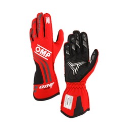 OMP ONE EVO X MY24 Racing Gloves Red (FIA)