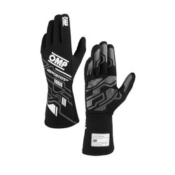 OMP SPORT MY24 Racing Gloves Black (FIA)