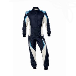 OMP TECNICA EVO MY23 Racing Suit Navy/White (FIA)