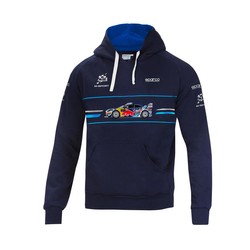 Sparco M-Sport Mens Rally Car Hoodie navy blue