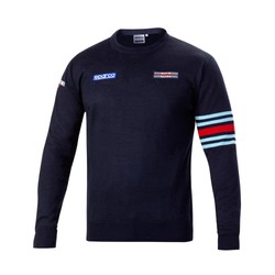 Sparco Mens Martini Crew Neck Sweatshirt navy blue