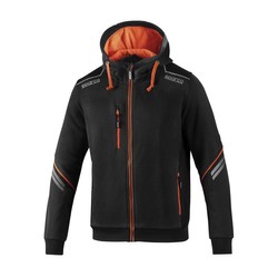 Sparco TECH Hooded Sweatshirt black-orange