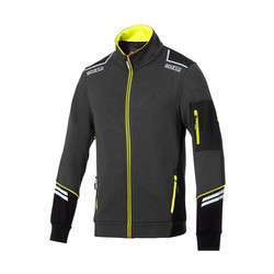 Sparco TECH Sweatshirt grey-yellow