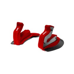 Sparco cheek pads for RF-10W helmets red