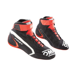 OMP FIRST MY21 Racing Shoes Black/Red (FIA )