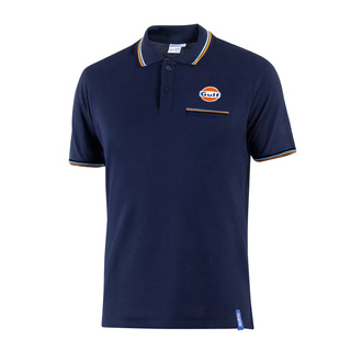 Men's Sparco GULF pocket navy blue polo shirt