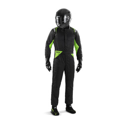 Sparco SPRINT MY22 Race Suit Black/Green (FIA)