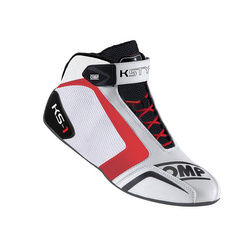 OMP KS-1 MY16 Karting Shoes White/Black