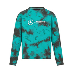 2024 Mercedes AMG F1 Men's Tie Dye Crew Neck Sweatshirt