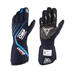 OMP ONE EVO X Racing Gloves Blue (FIA)