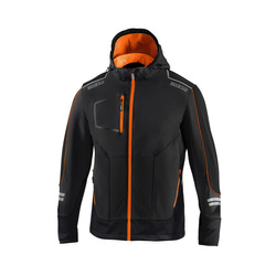 Sparco TECH Mens softshell jacket black-orange