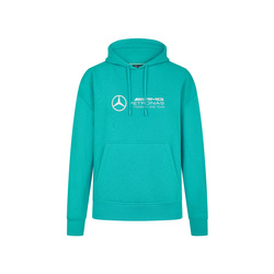 2024 Mercedes AMG F1 Women's Logo Ultra Teal Oversized Hoodie