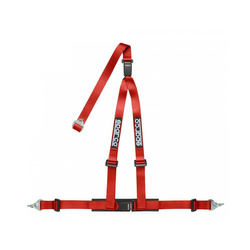 Sparco CLUB H-3M DUAL 3-points Safety Harness red (ECE)