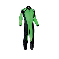 OMP KS-3 MY19 Kids Karting Suit green (with CIK FIA homologation)