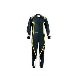 Sparco KERB MY20 Karting Suit grey/yellow (with homologation CIK-FIA)