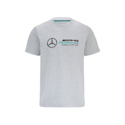  Mercedes AMG F1 Mens Logo T-shirt Grey