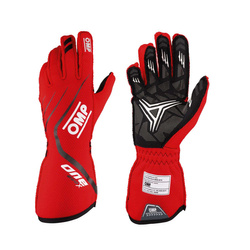 OMP ONE EVO X Racing Gloves Red (FIA)