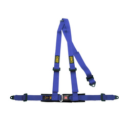 OMP Road 3 - points Safety Belts ECE, DA504 Blue