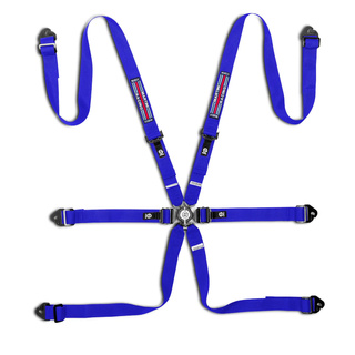 Sparco Competition H-2PD Martini Racing 6-Point Harness blue (FIA)