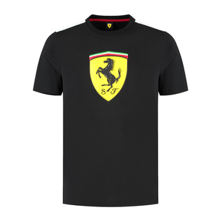 2025 Ferrari F1 Mens Shield T-shirt black