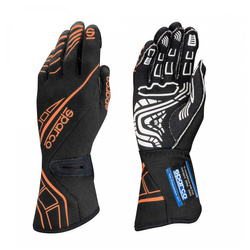 Sparco Race Gloves LAP RG-5 Black/Orange (with FIA homologation)