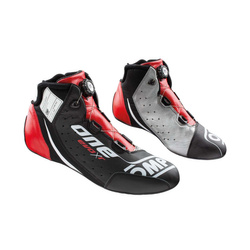 OMP ONE EVO X R Racing Shoes Black/Red (FIA )